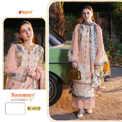 Rosemeen C 2007 Fepic Cambric Pakistani Salwar Suits Wholesaler India