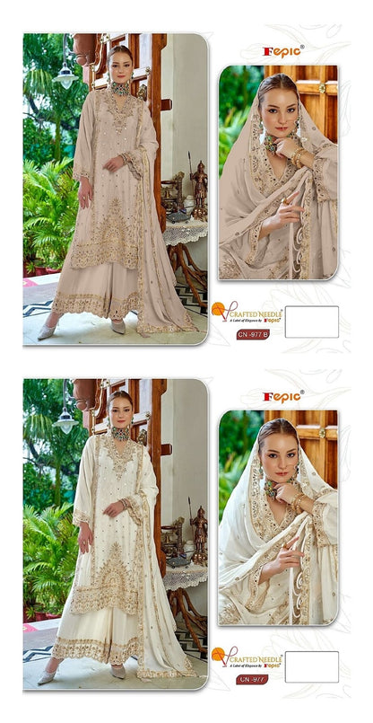 Rosemeen Cn 977 Fepic Chinon Pakistani Salwar Suits Exporter Ahmedabad