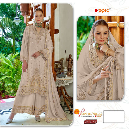 Rosemeen Cn 977 Fepic Chinon Pakistani Salwar Suits Exporter Ahmedabad