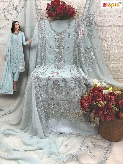 Rosemeen D 5424 Fepic Georgette Pakistani Salwar Suits Wholesale Price