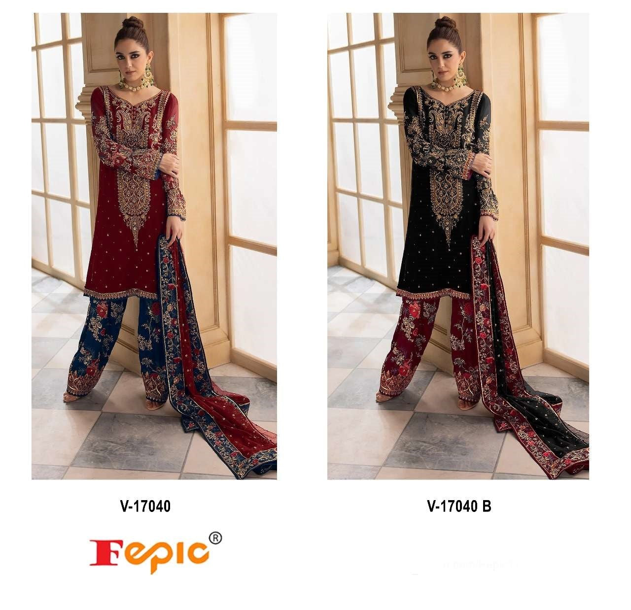 Rosemeen V 17040 Fepic Velvet Suits Manufacturer Gujarat