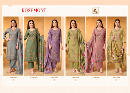 Rosemont Alok Viscose Muslin Karachi Salwar Suits Supplier Ahmedabad