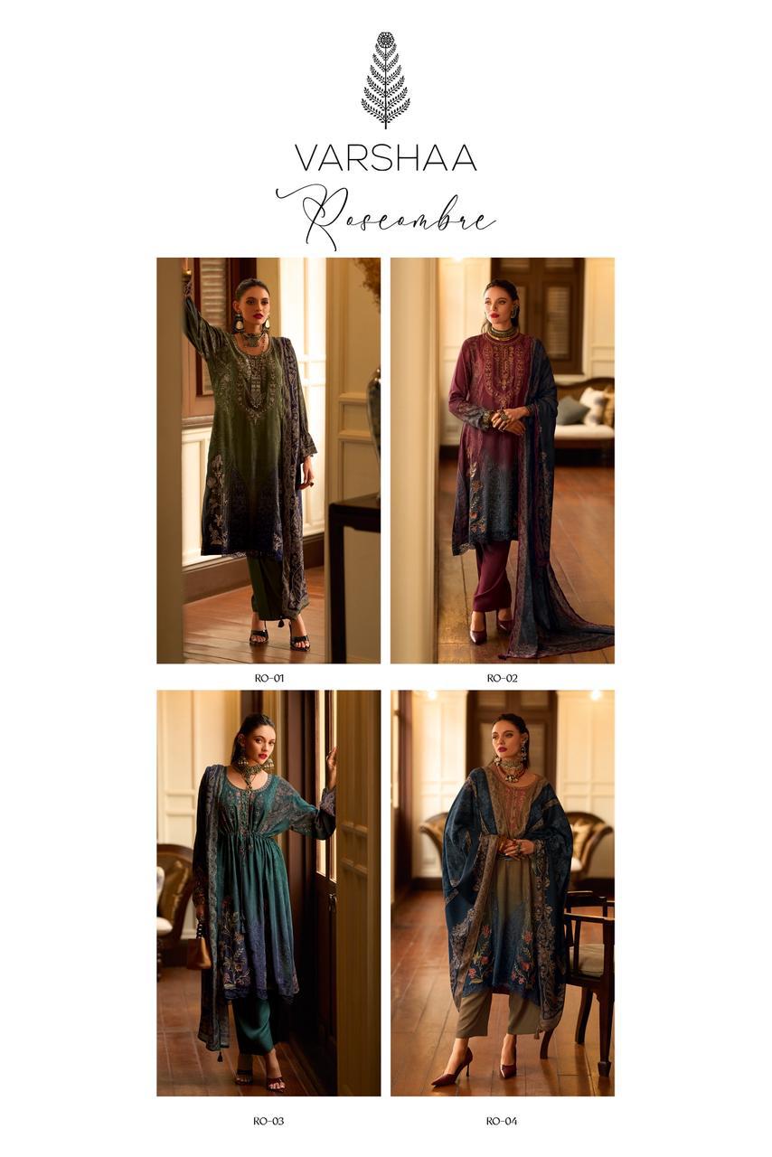 Roseombre Varshaa Pashmina Suits Wholesale Price