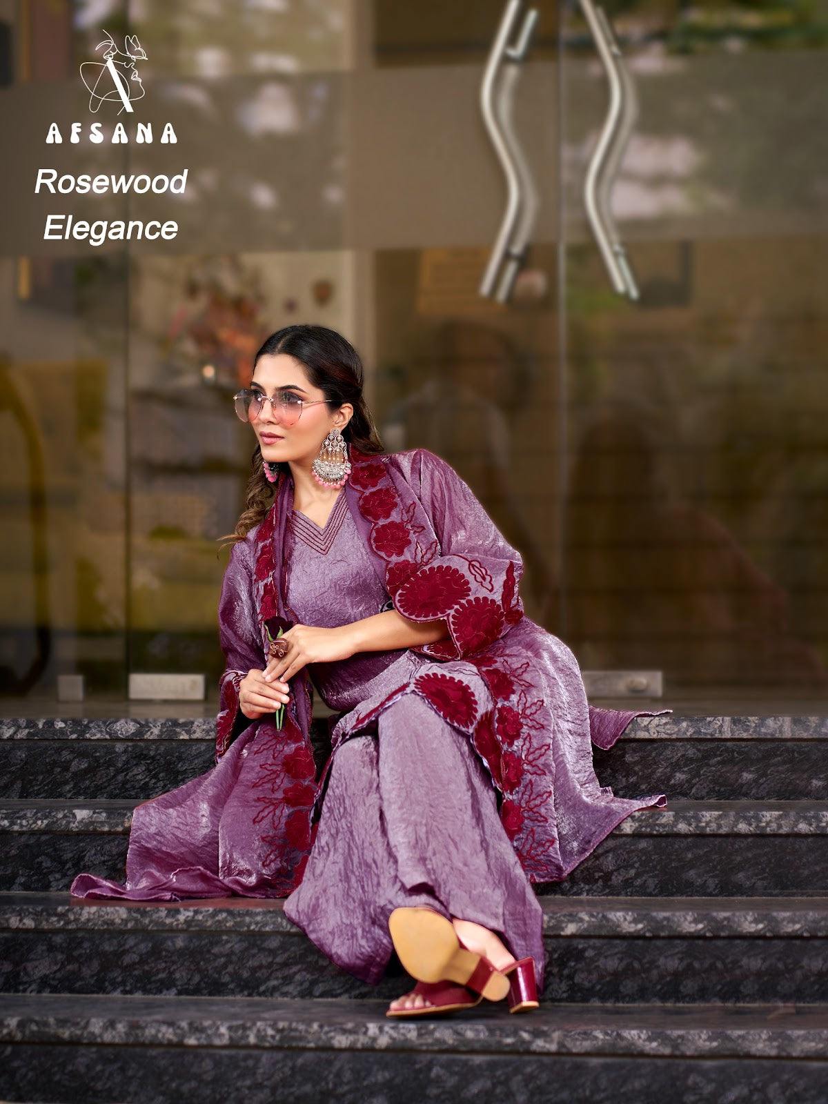 Rosewood Elegance Afsana Fandy Crush Pakistani Readymade Suits Exporter Gujarat