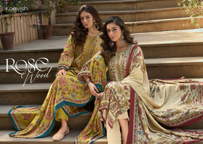 Rosewood Kaavish Viscose Pashmina Suits Wholesaler Gujarat