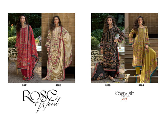 Rosewood Kaavish Viscose Pashmina Suits Wholesaler Gujarat