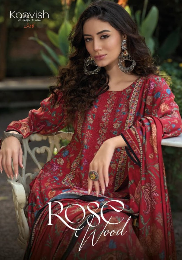 Rosewood Kaavish Viscose Pashmina Suits Wholesaler Gujarat