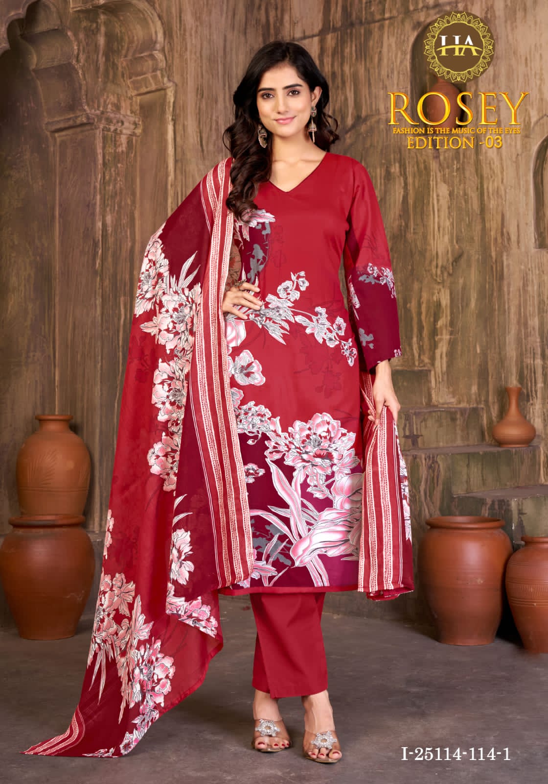 Rosey Edition 3 Harshit Fashion Pure Zam Karachi Salwar Suits Exporter Ahmedabad