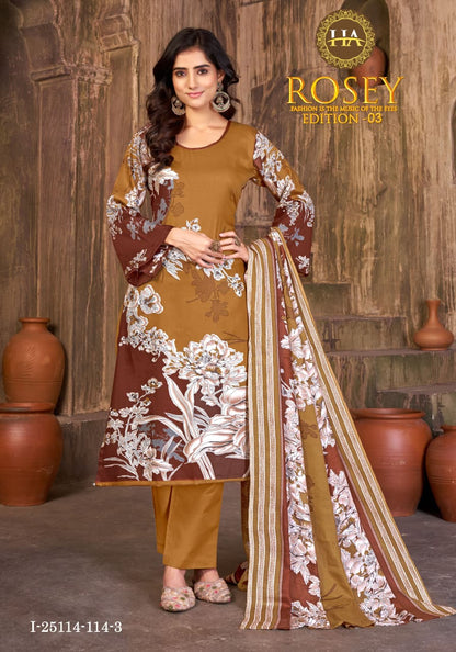 Rosey Edition 3 Harshit Fashion Pure Zam Karachi Salwar Suits Exporter Ahmedabad
