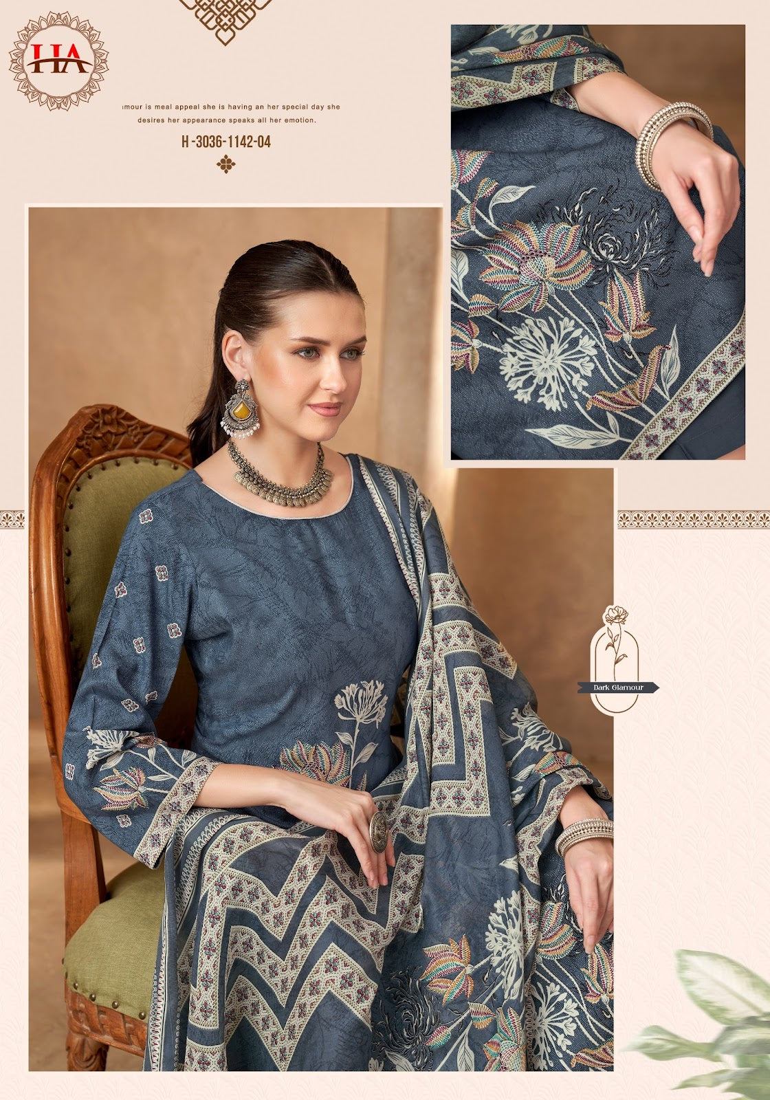 Rosey Edition 5 Harshit Fashion Zam Cotton Karachi Salwar Suits Manufacturer India