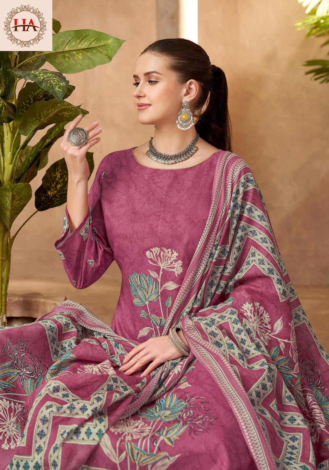 Rosey Edition 5 Harshit Fashion Zam Cotton Karachi Salwar Suits Manufacturer India