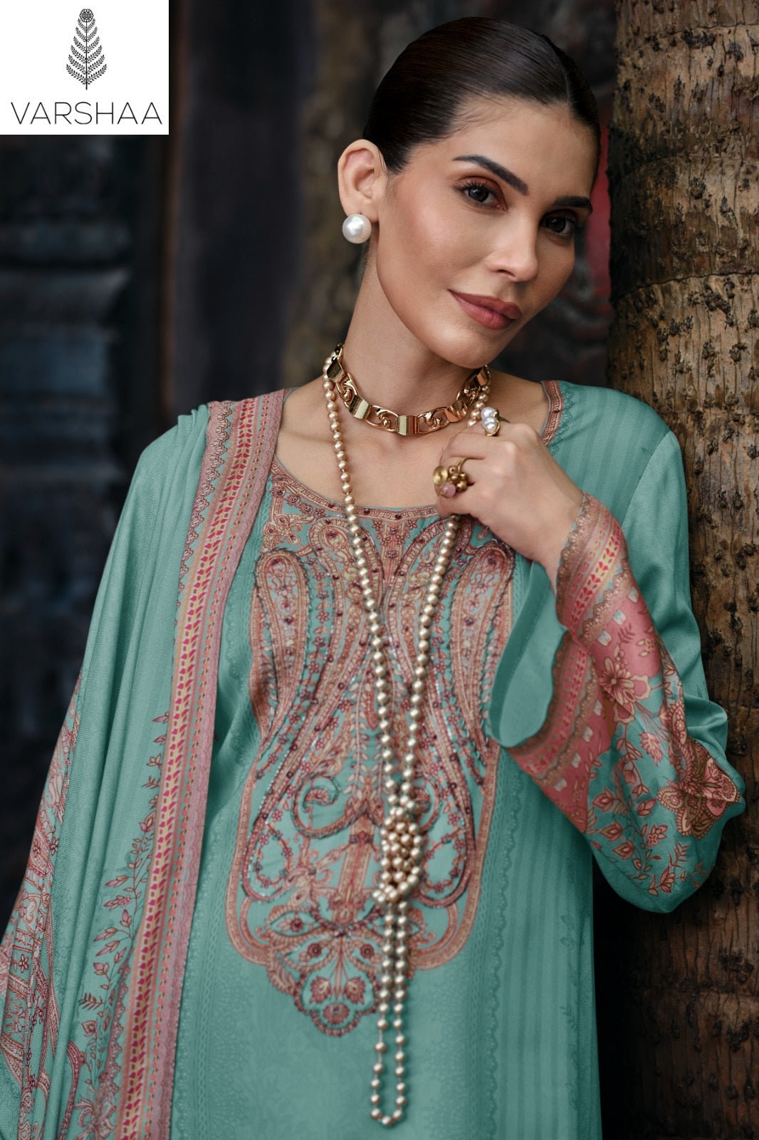 Roshanara Varshaa Viscose Pashmina Suits Manufacturer Ahmedabad