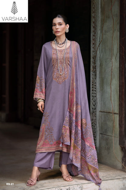 Roshanara Varshaa Viscose Pashmina Suits Manufacturer Ahmedabad