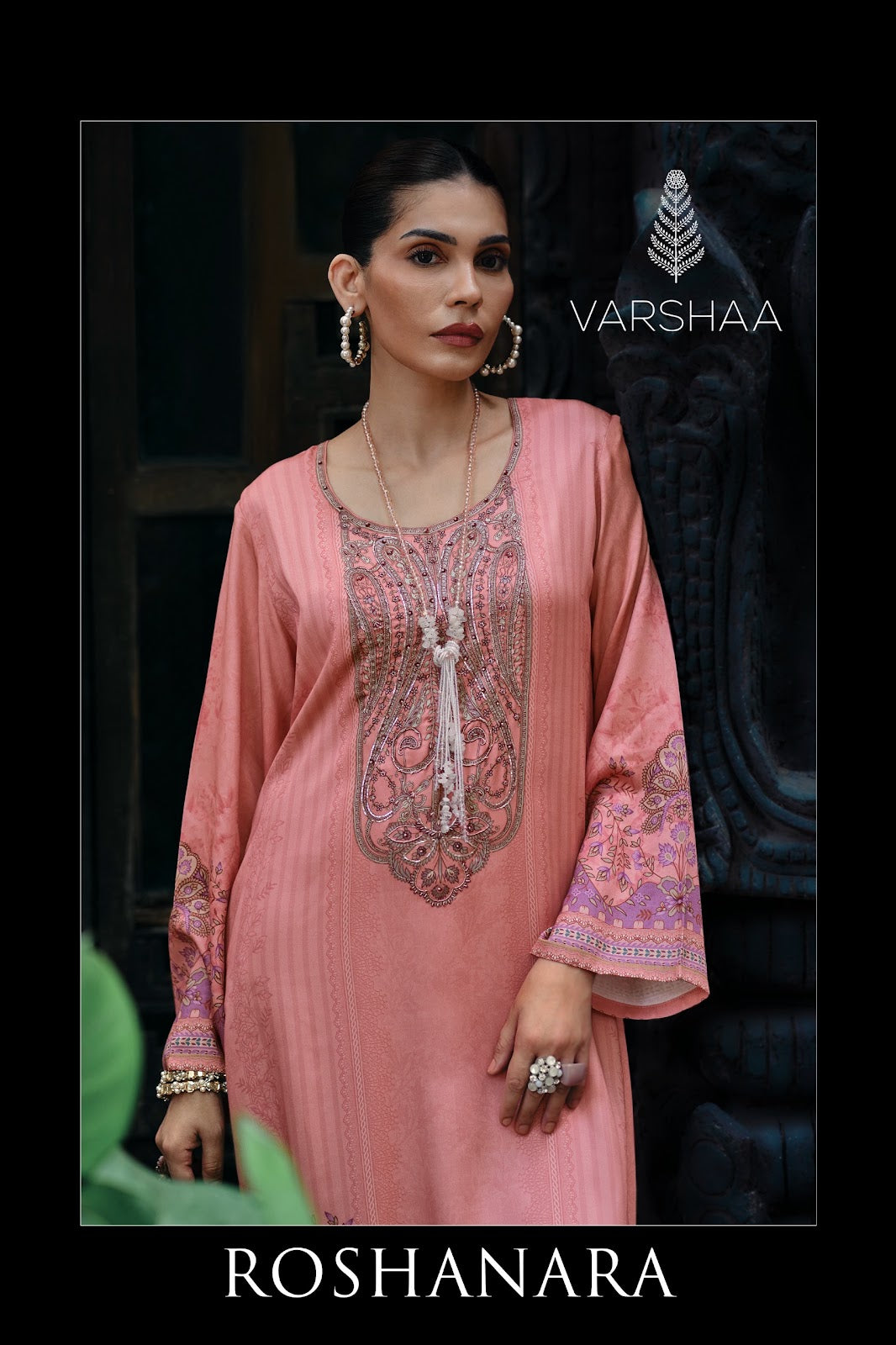 Roshanara Varshaa Viscose Pashmina Suits Manufacturer Ahmedabad