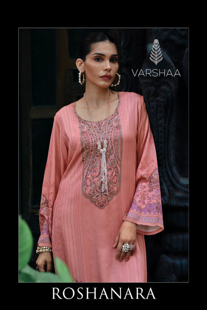 Roshanara Varshaa Viscose Pashmina Suits Manufacturer Ahmedabad