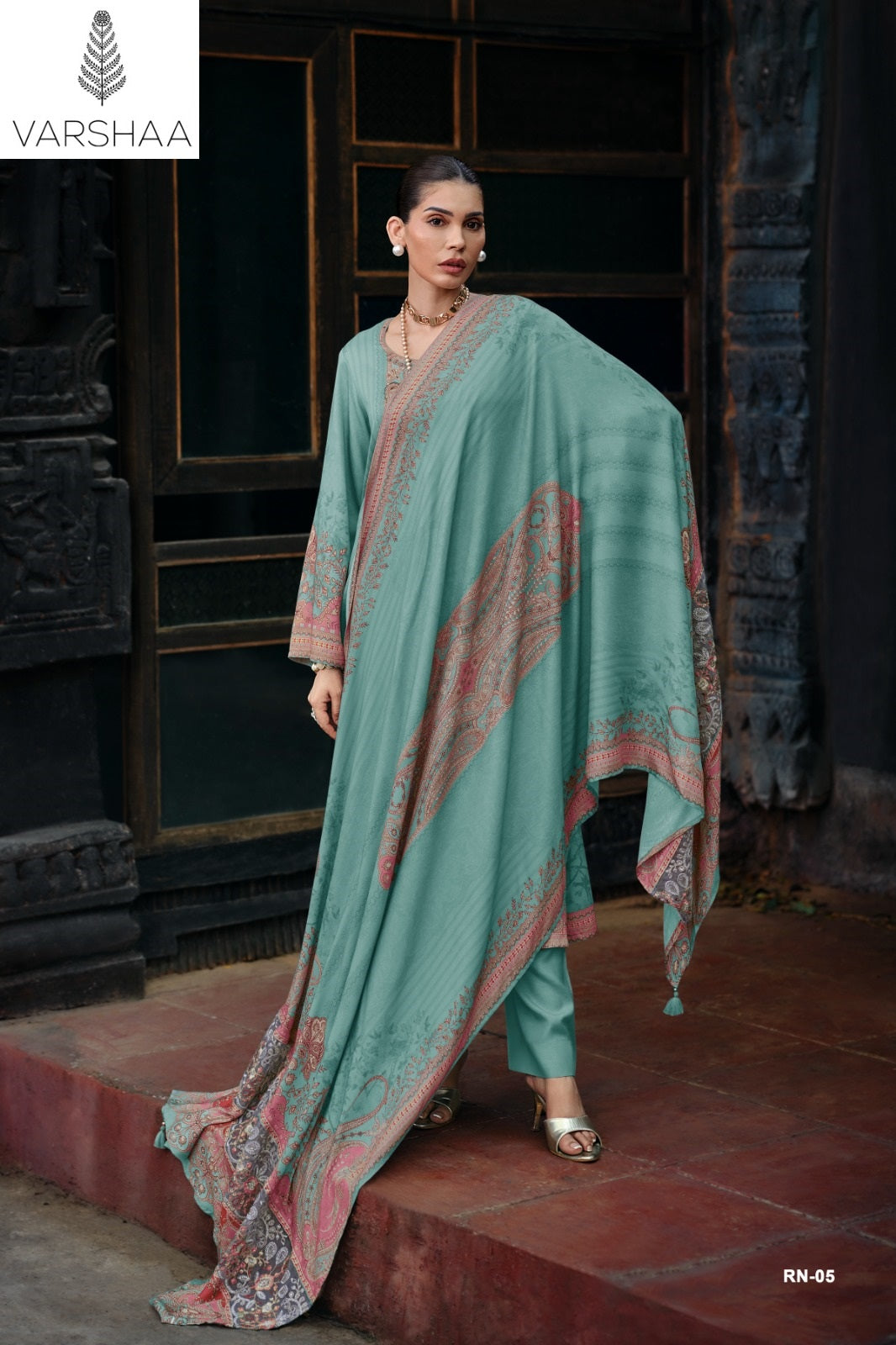 Roshanara Varshaa Viscose Pashmina Suits Manufacturer Ahmedabad