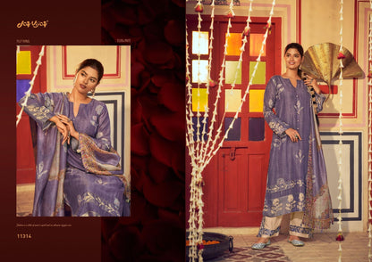 Roshandaan Jay Vijay Mal Chanderi Pant Style Suits Exporter Ahmedabad