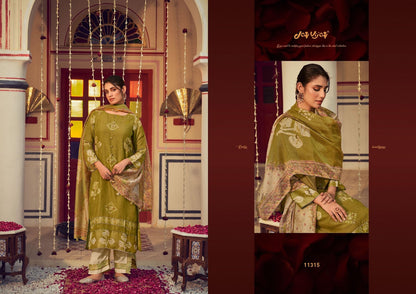 Roshandaan Jay Vijay Mal Chanderi Pant Style Suits Exporter Ahmedabad