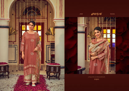 Roshandaan Jay Vijay Mal Chanderi Pant Style Suits Exporter Ahmedabad