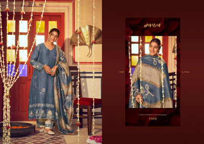Roshandaan Jay Vijay Mal Chanderi Pant Style Suits Exporter Ahmedabad