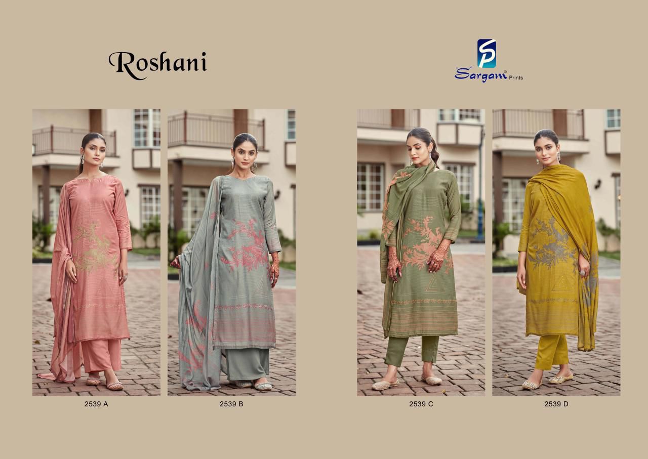 Roshani Sargam Prints Bemberg Muslin Pant Style Suits Wholesale