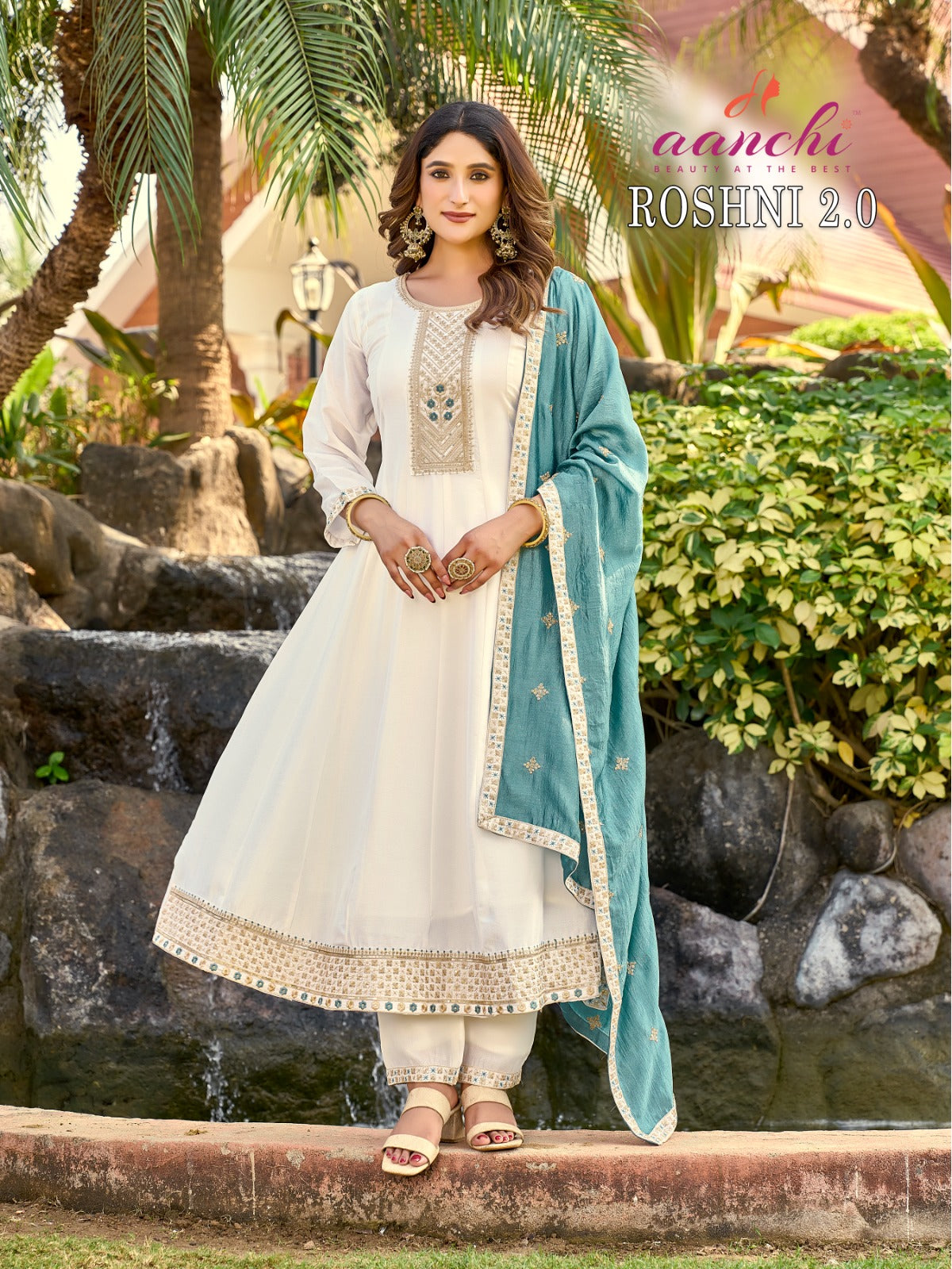 Roshni 2.0 Aanchi Vichitra Silk Readymade Anarkali Suits Wholesale Price