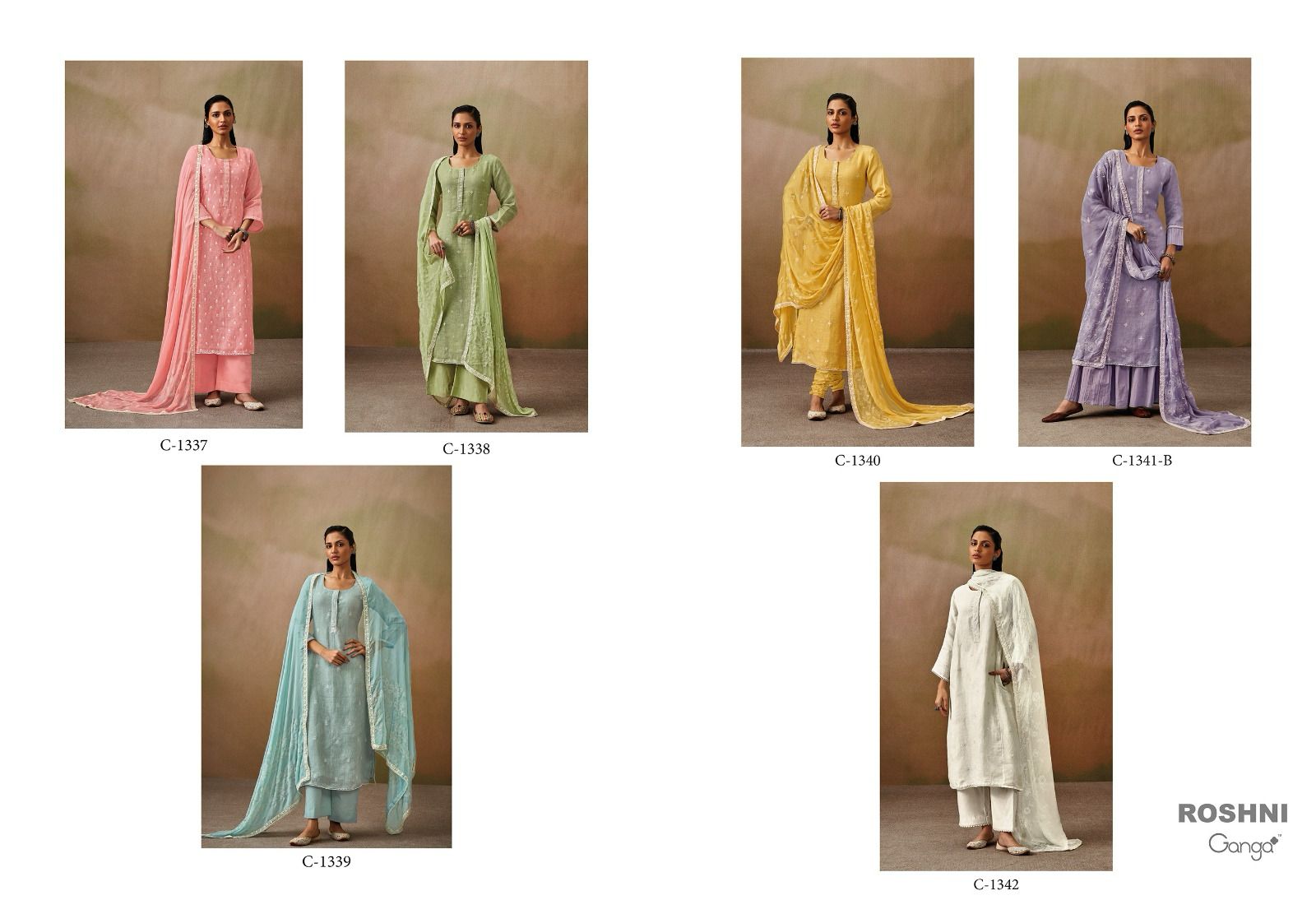 Roshni Ganga Linen Plazzo Style Suits Wholesaler