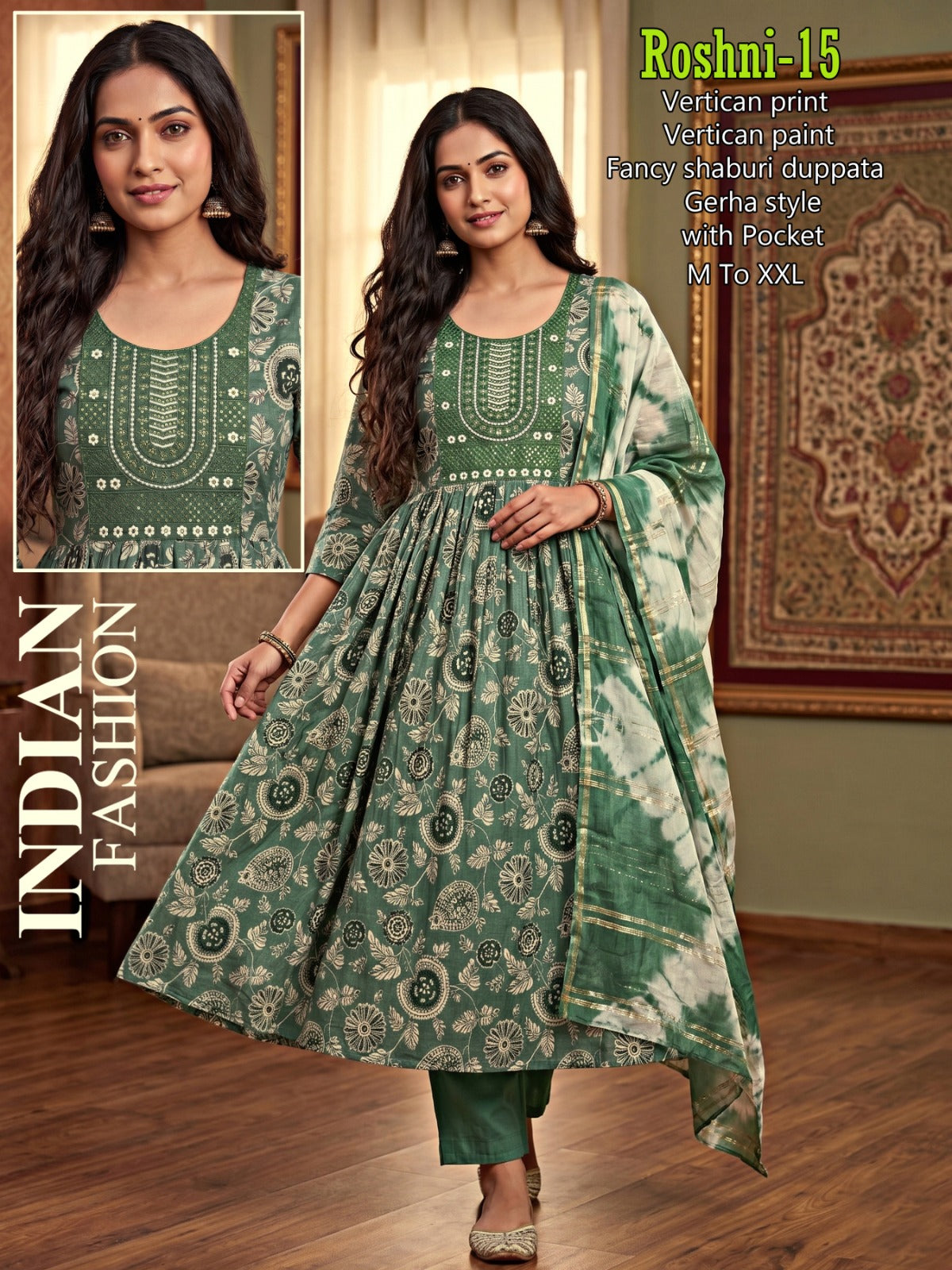 Roshni Infinity Vertican Readymade Anarkali Suits Supplier Ahmedabad