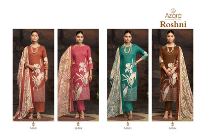 Roshni Radhika Fashion Azara Lawn Cotton Karachi Salwar Suits Wholesaler Gujarat