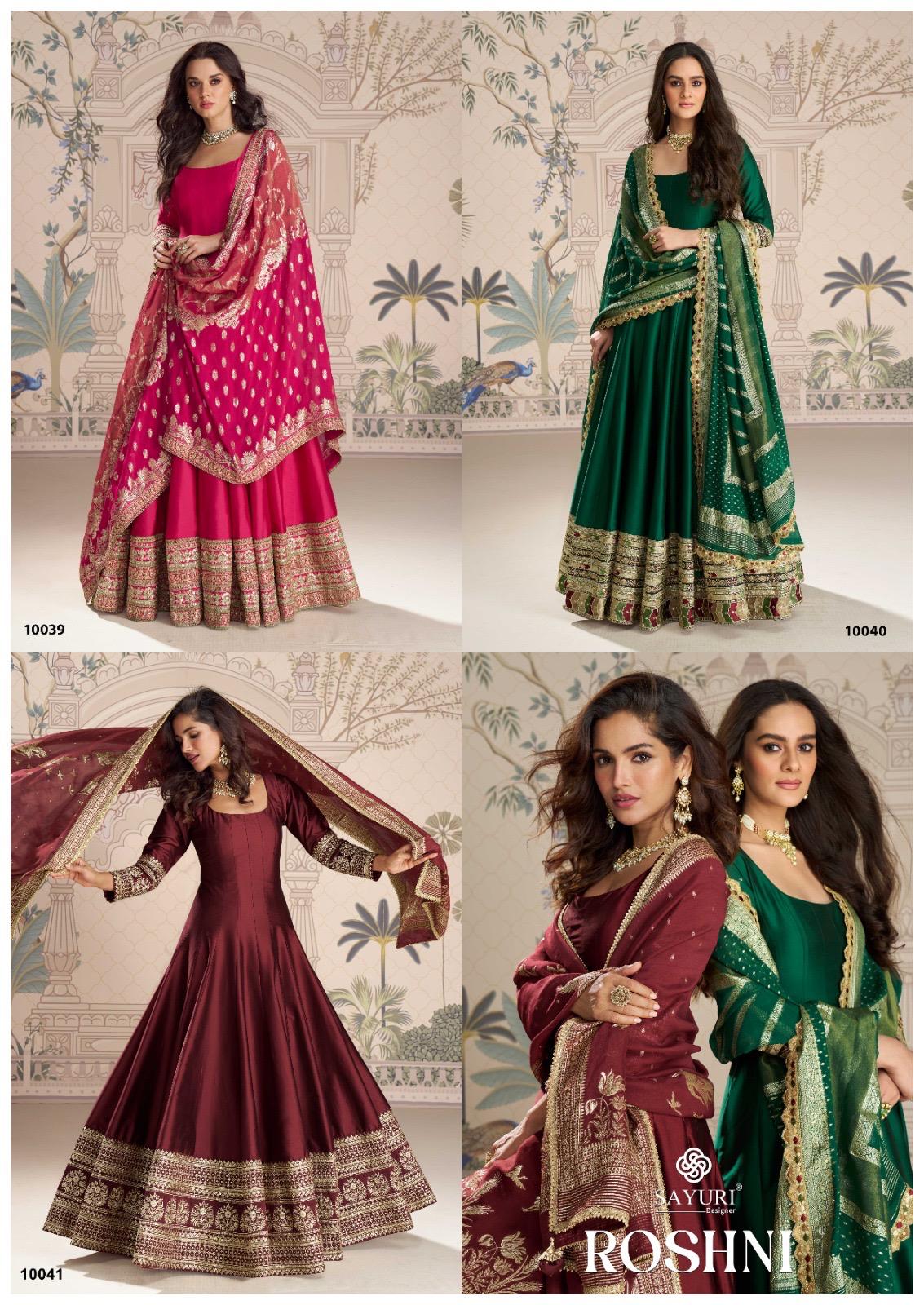 Roshni Sayuri Gown Dupatta Set Supplier