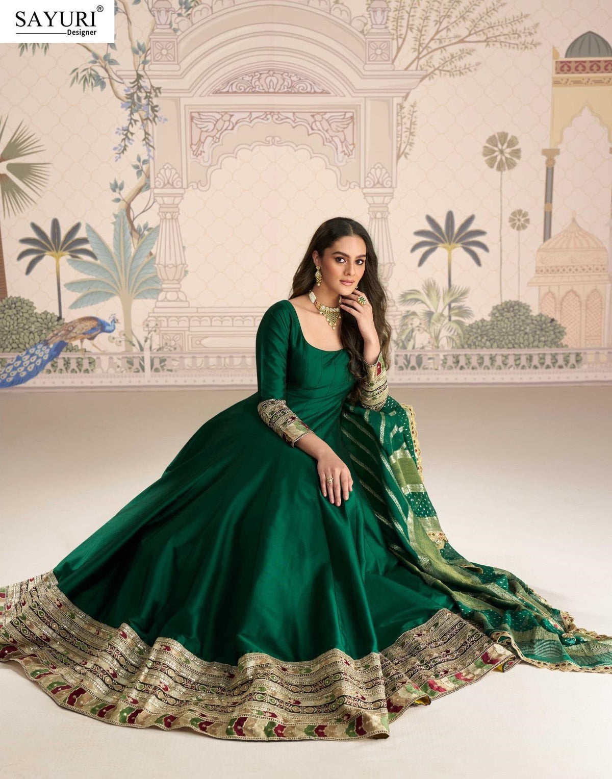 Roshni Sayuri Gown Dupatta Set Supplier