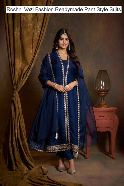 Roshni Vazi Fashion Viscose Readymade Pant Style Suits Manufacturer