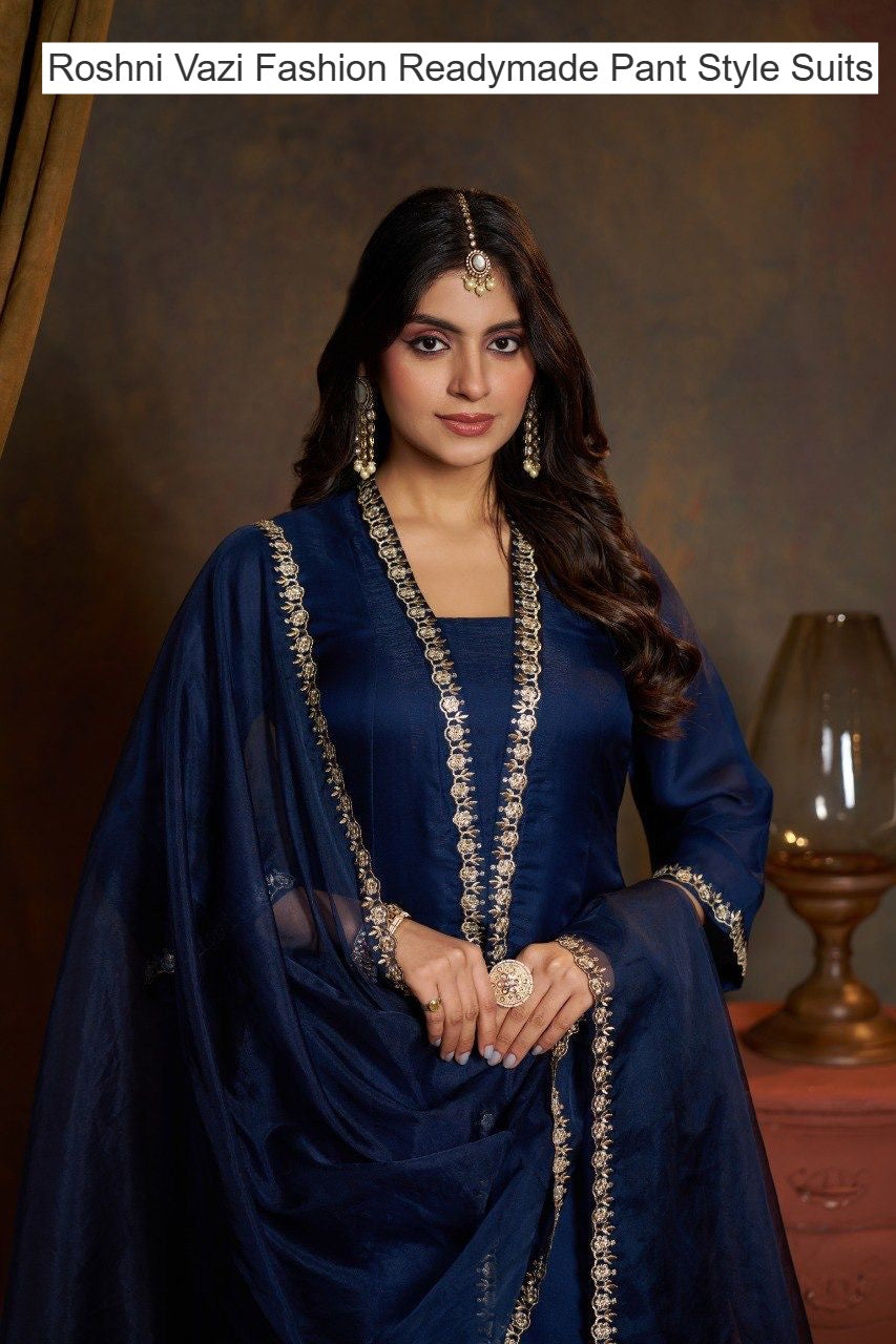 Roshni Vazi Fashion Viscose Readymade Pant Style Suits Manufacturer