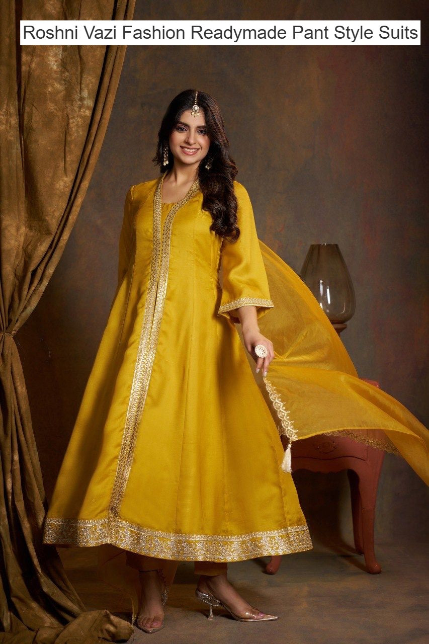 Roshni Vazi Fashion Viscose Readymade Pant Style Suits Manufacturer