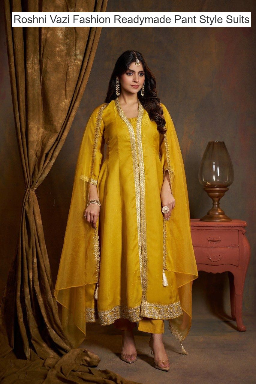 Roshni Vazi Fashion Viscose Readymade Pant Style Suits Manufacturer