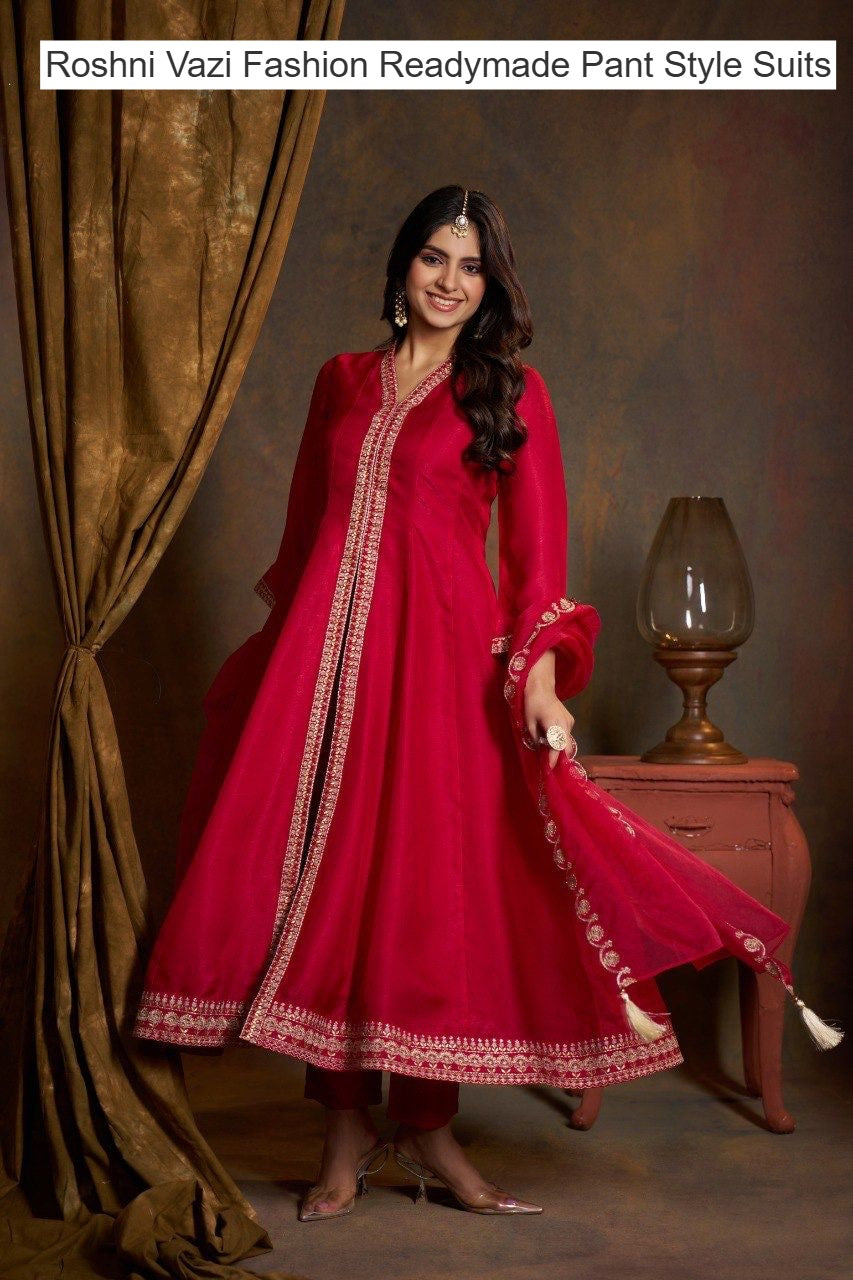 Roshni Vazi Fashion Viscose Readymade Pant Style Suits Manufacturer