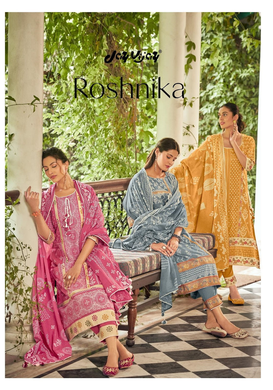 Roshnika Jay Vijay Cotton Pant Style Suits Wholesale