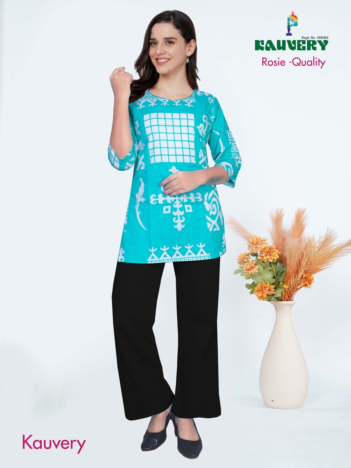 Rosie Quality Kauvery Cotton Short Kurtis Wholesaler India