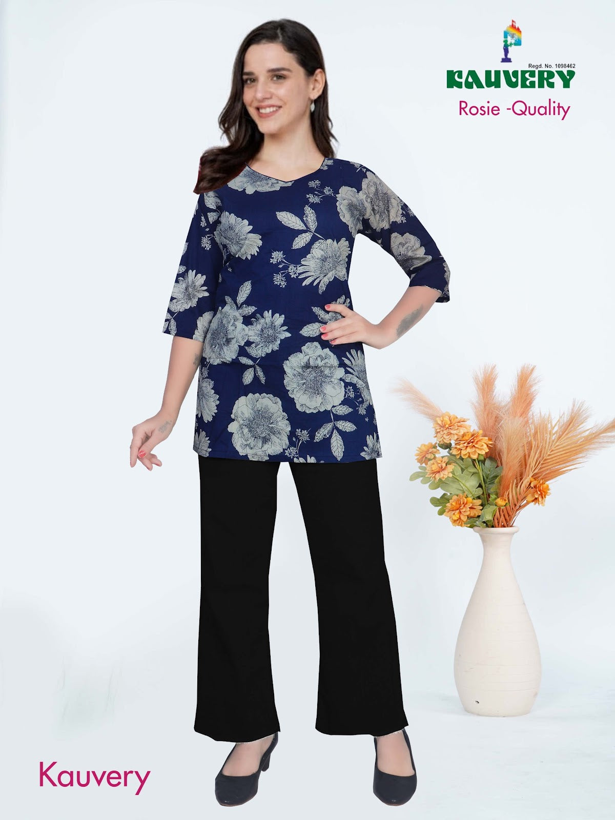 Rosie Quality Kauvery Cotton Short Kurtis Wholesaler India