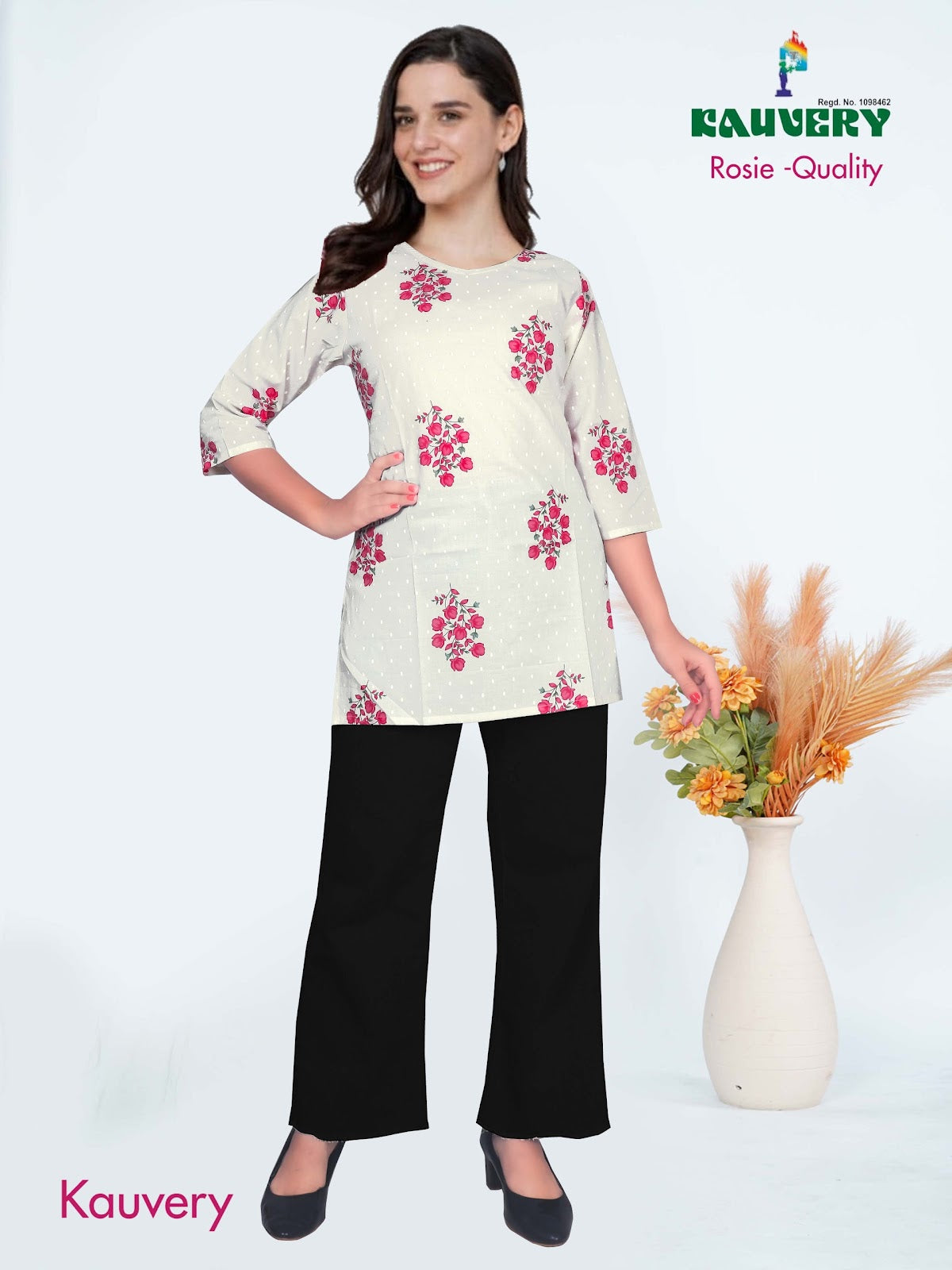 Rosie Quality Kauvery Cotton Short Kurtis Wholesaler India