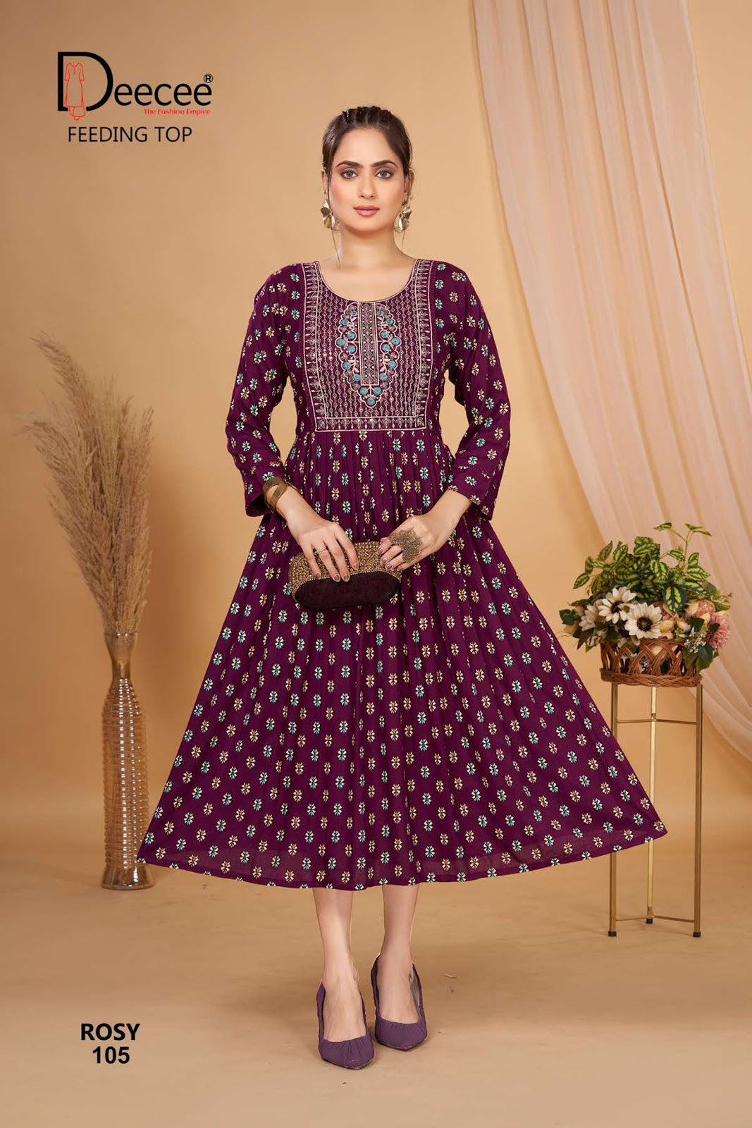 Rosy Deecee Rayon Feeding Kurtis Wholesale Price