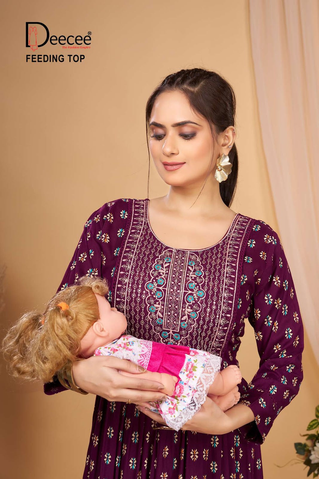 Rosy Deecee Rayon Feeding Kurtis Wholesale Price