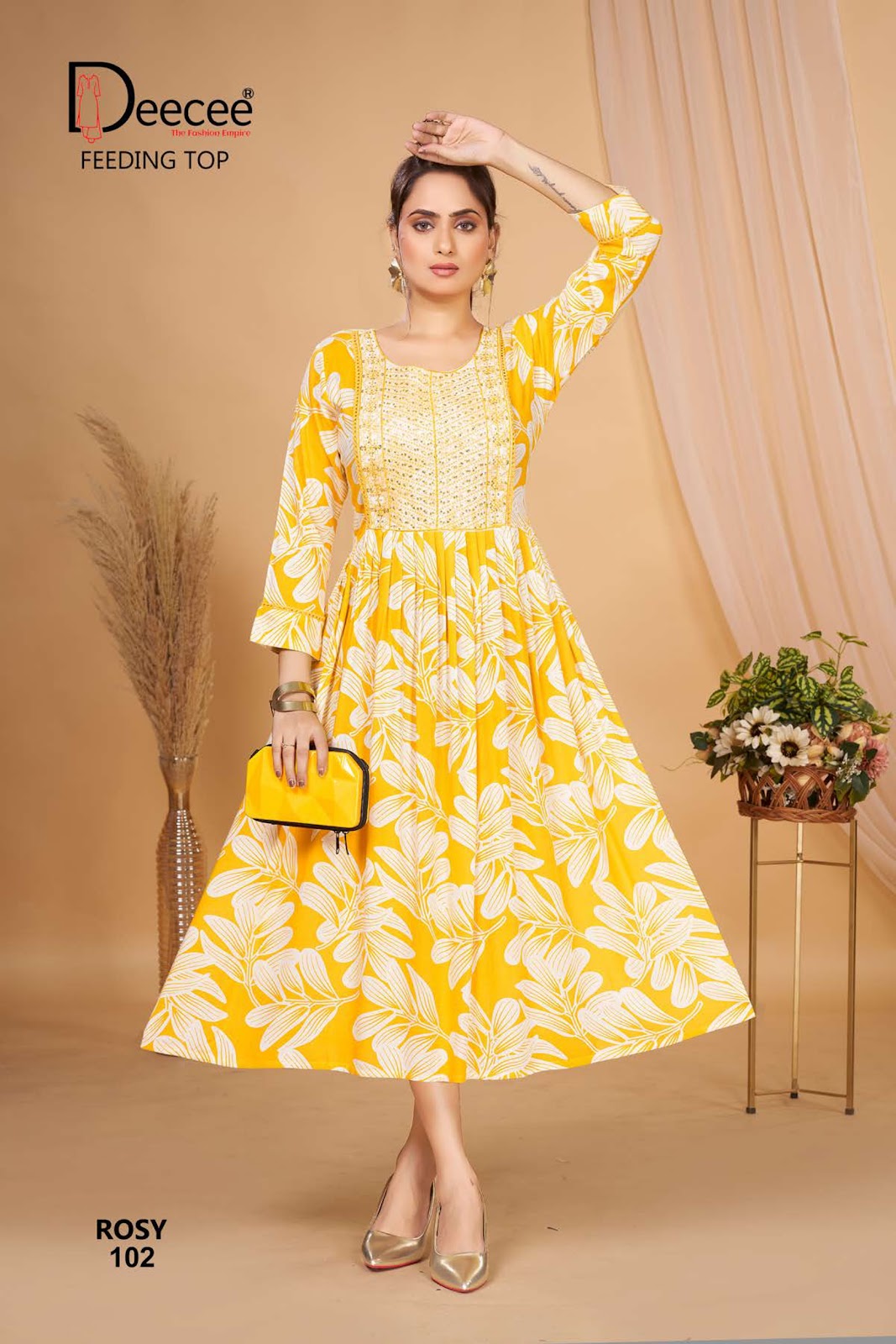 Rosy Deecee Rayon Feeding Kurtis Wholesale Price