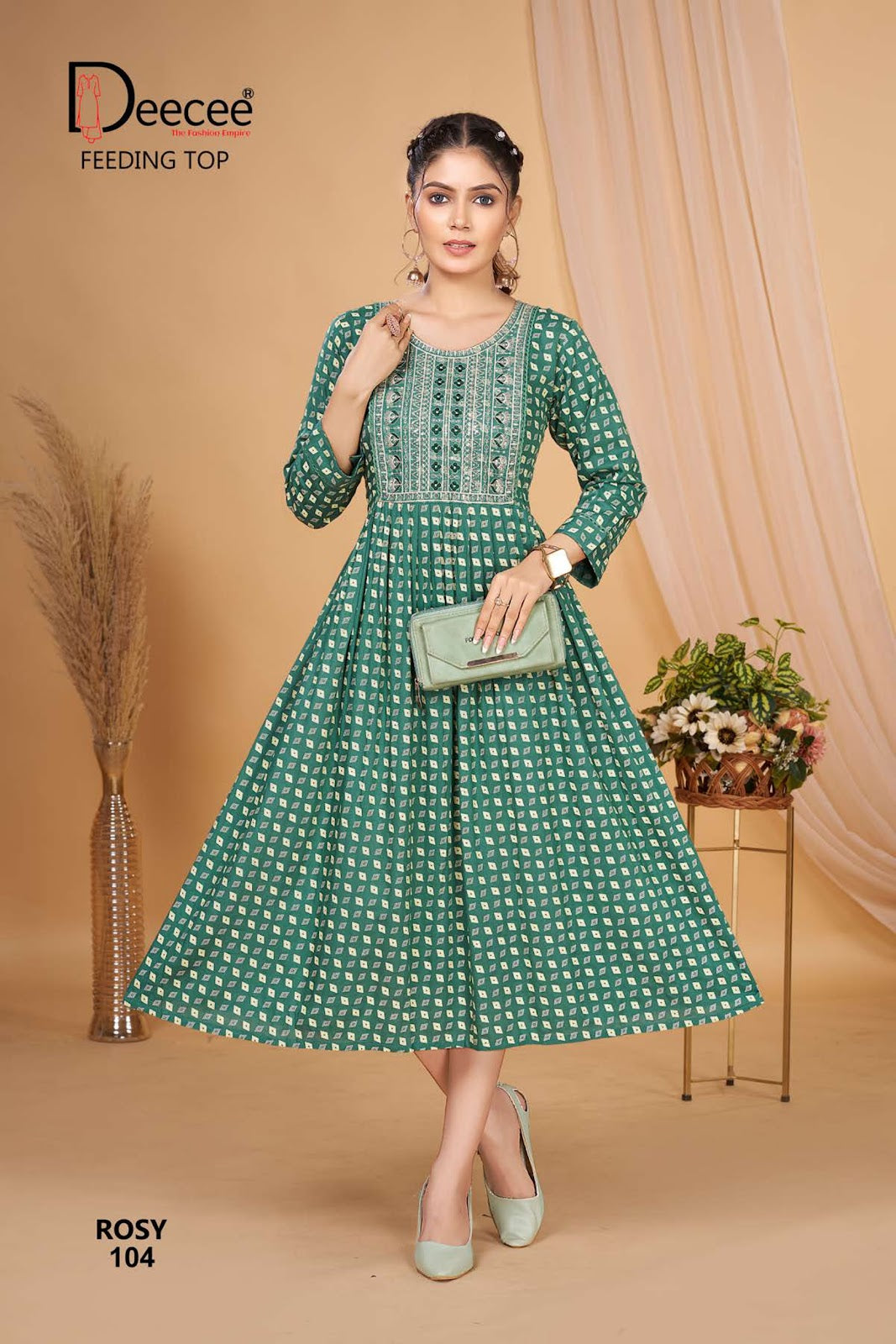Rosy Deecee Rayon Feeding Kurtis Wholesale Price