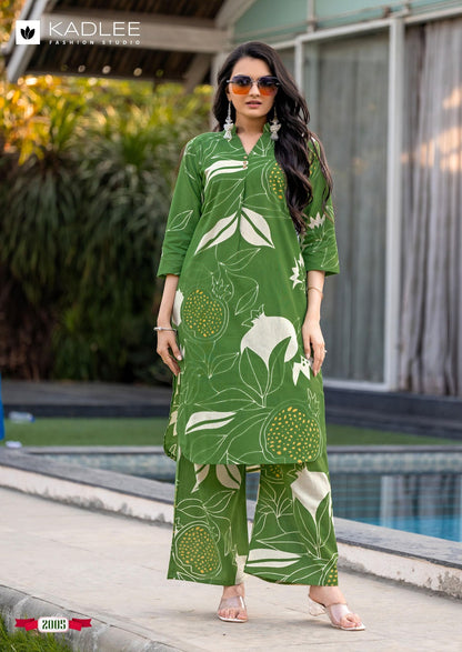 Rosy Kadlee Rayon Co Ord Set Supplier India