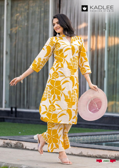 Rosy Kadlee Rayon Co Ord Set Supplier India