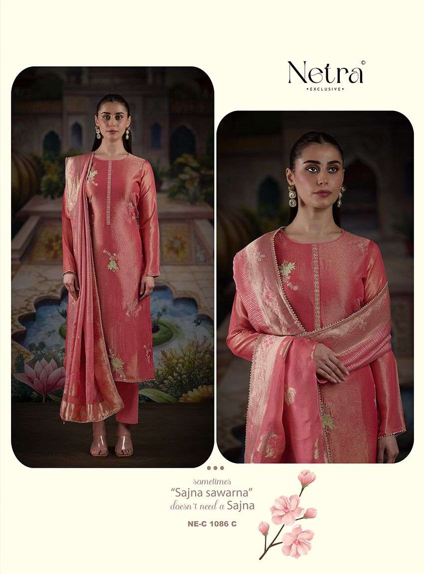Rosy Netra Premium Viscose Pant Style Suits Exporter Ahmedabad