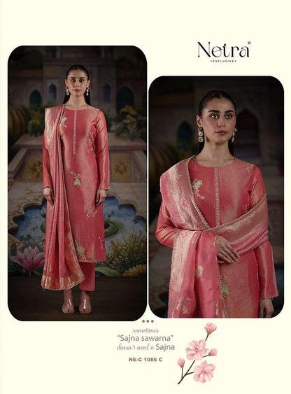 Rosy Netra Premium Viscose Pant Style Suits Exporter Ahmedabad