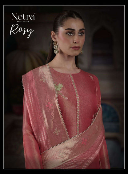 Rosy Netra Premium Viscose Pant Style Suits Exporter Ahmedabad
