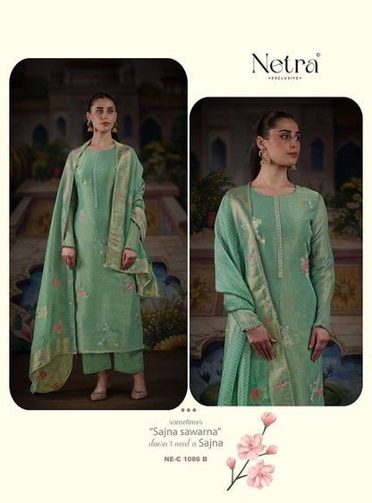 Rosy Netra Premium Viscose Pant Style Suits Exporter Ahmedabad